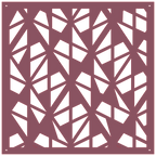 Panel decorativo geométrico cortado con láser para pared moderna