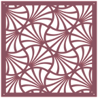 Panel decorativo geométrico cortado con láser para pared moderna