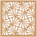 Detalle de panel decorativo geométrico de diseño moderno