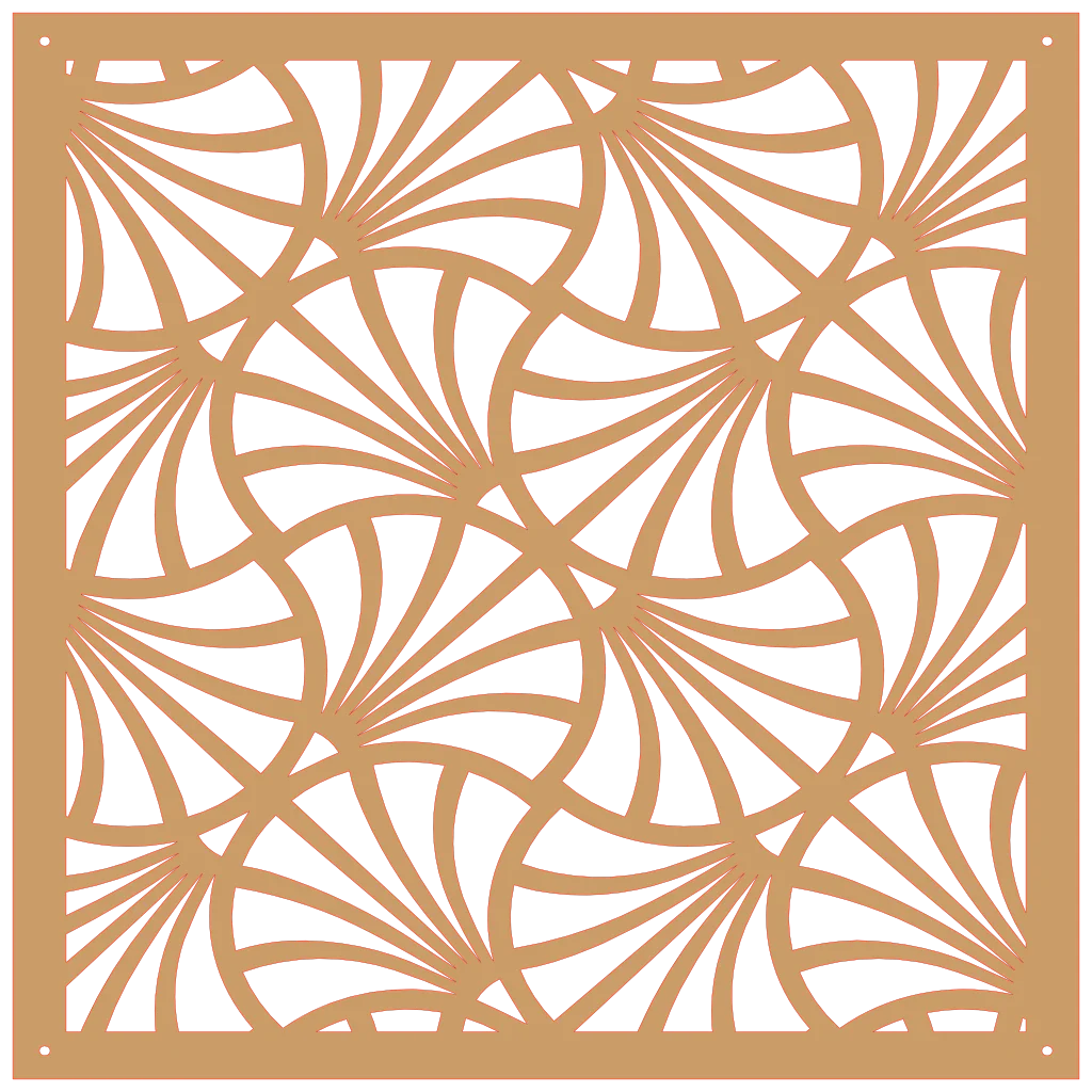 Detalle de panel decorativo geométrico de diseño moderno