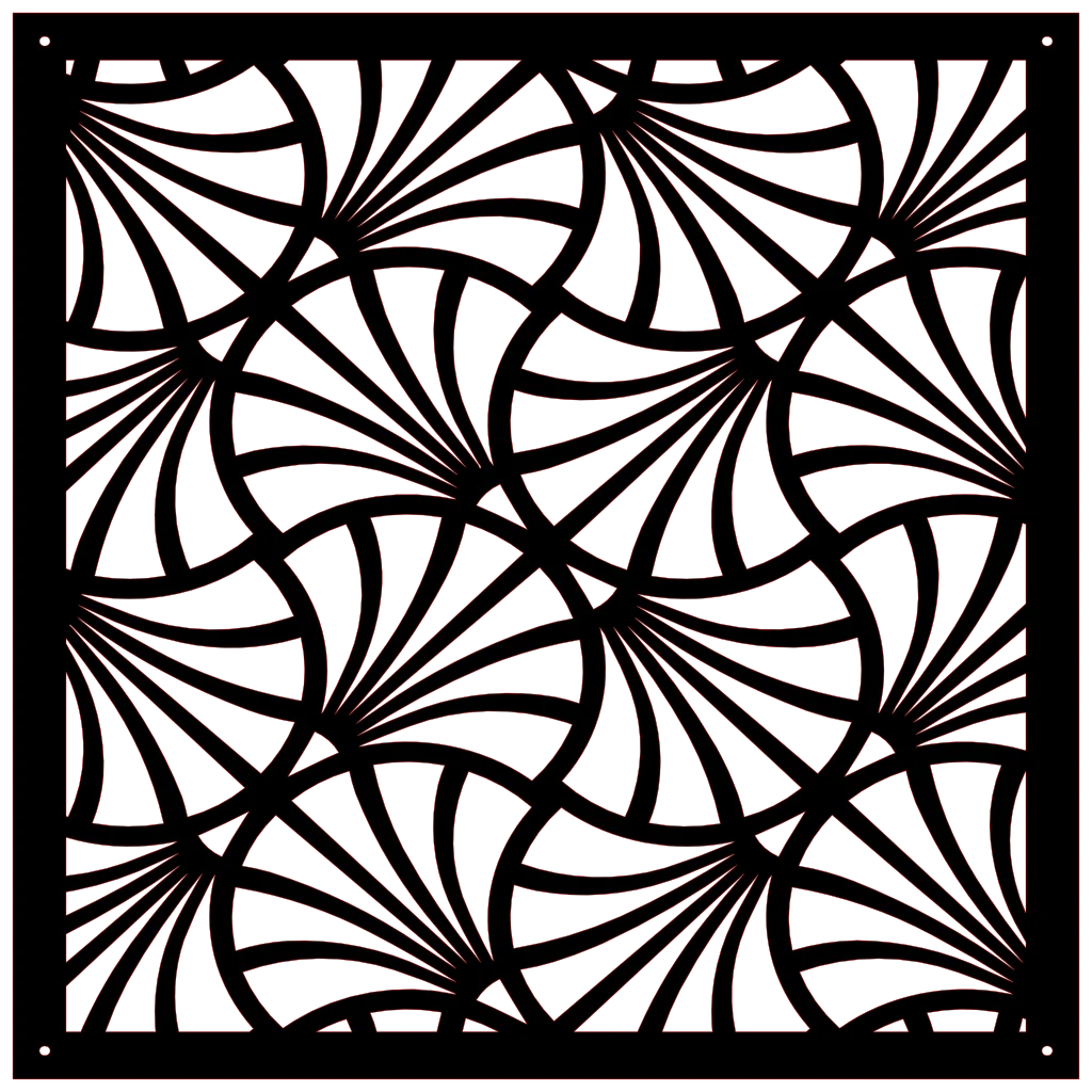 Detalle de panel decorativo geométrico de diseño moderno