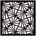 Detalle de panel decorativo geométrico de diseño moderno