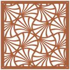 Panel decorativo geométrico cortado con láser para pared moderna