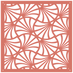 Panel decorativo geométrico cortado con láser para pared moderna