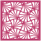 Panel decorativo geométrico cortado con láser para pared moderna