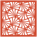 Panel decorativo geométrico cortado con láser para pared moderna