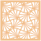 Panel decorativo geométrico cortado con láser para pared moderna