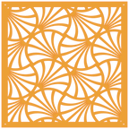 Panel decorativo geométrico cortado con láser para pared moderna