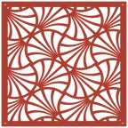 Panel decorativo geométrico cortado con láser para pared moderna