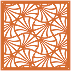 Panel decorativo geométrico cortado con láser para pared moderna