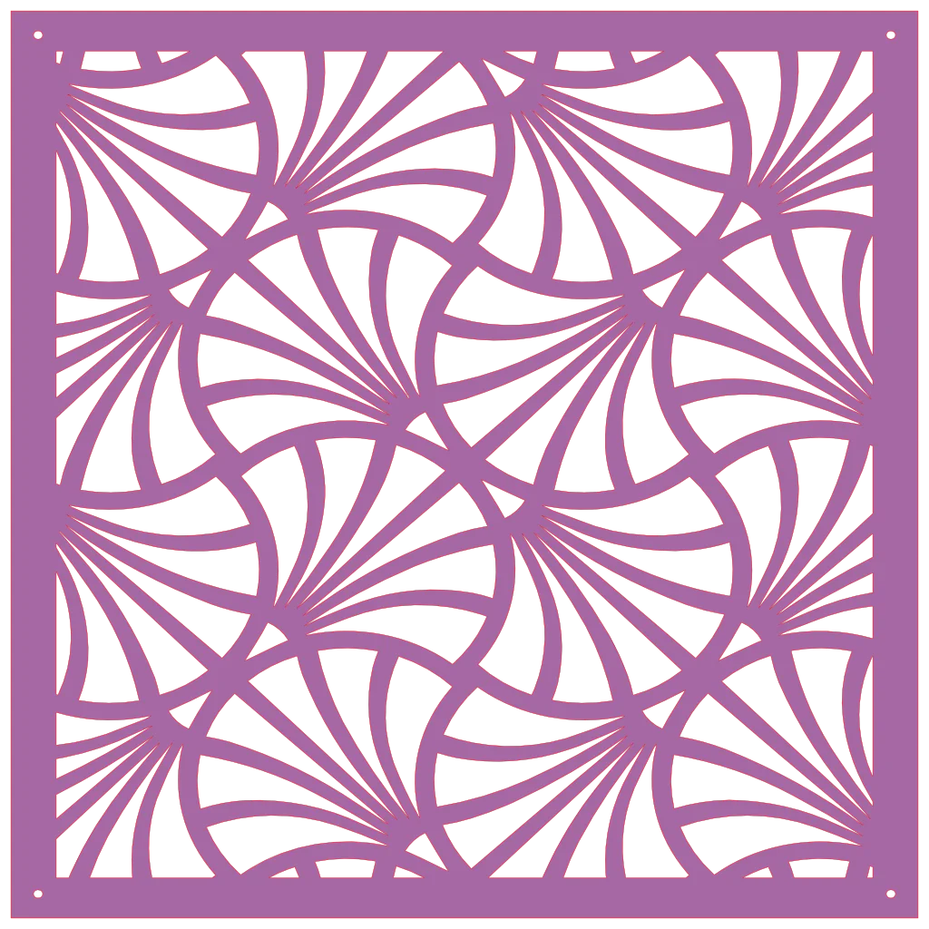 Diseño geométrico abstracto en panel decorativo de pared