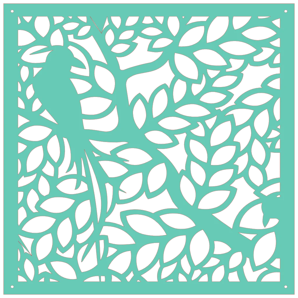 Decoración de pared moderna inspirada en la naturaleza, corte láser