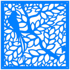 Decoración de pared moderna inspirada en la naturaleza, corte láser