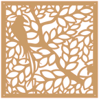 Decoración de pared moderna inspirada en la naturaleza, corte láser