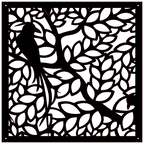 Decoración de pared moderna inspirada en la naturaleza, corte láser