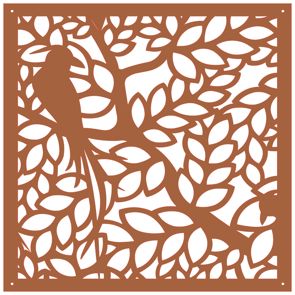 Decoración de pared moderna inspirada en la naturaleza, corte láser