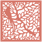 Decoración de pared moderna inspirada en la naturaleza, corte láser