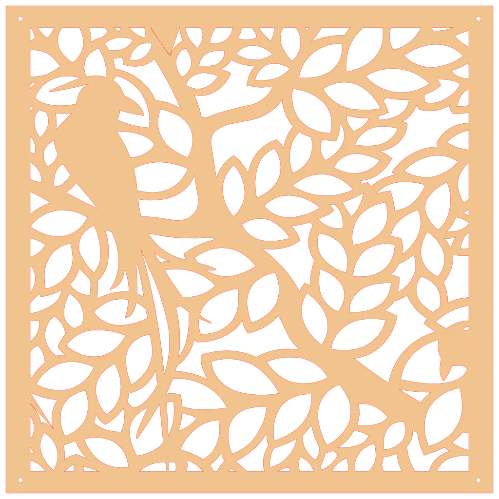 Panel decorativo orgánico para interiores modernos