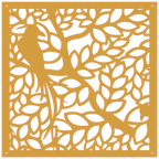 Panel decorativo orgánico para interiores modernos