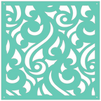 Panel ornamental geométrico para decoración interior