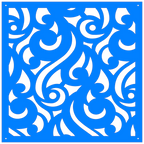 Panel ornamental geométrico para decoración interior