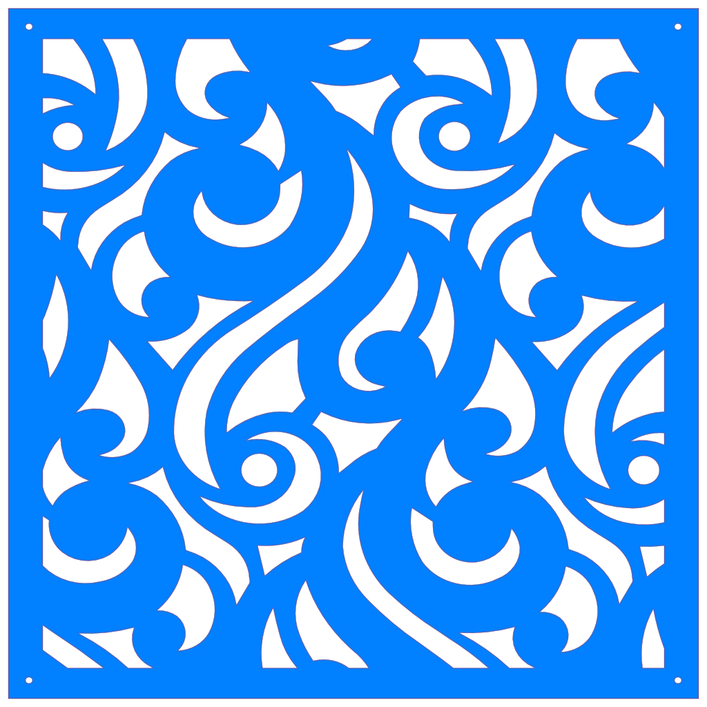 Panel ornamental geométrico para decoración interior