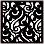 Panel ornamental geométrico para decoración interior