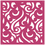 Panel ornamental geométrico para decoración interior