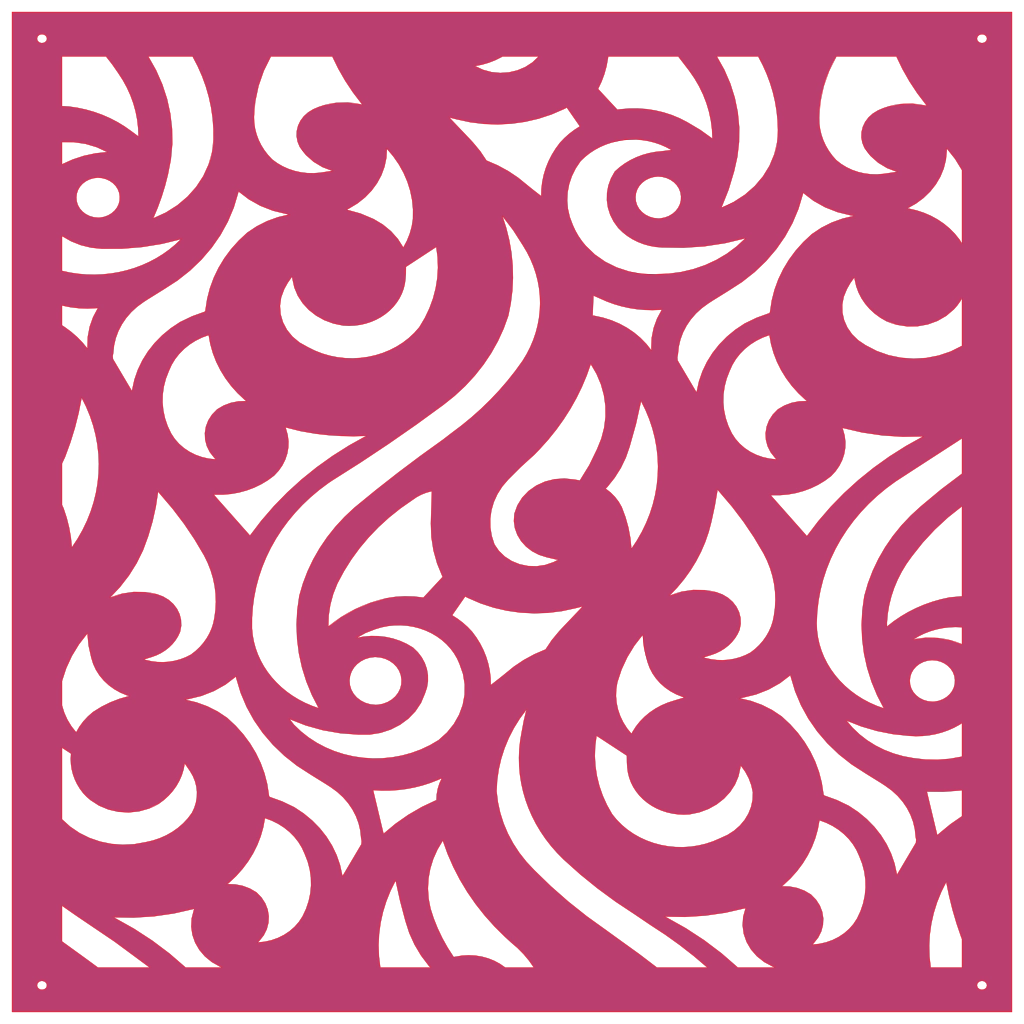 Panel ornamental geométrico para decoración interior