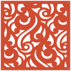 Panel ornamental geométrico para decoración interior