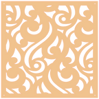 Panel ornamental geométrico para decoración interior