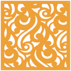 Panel ornamental geométrico para decoración interior