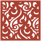 Panel ornamental geométrico para decoración interior