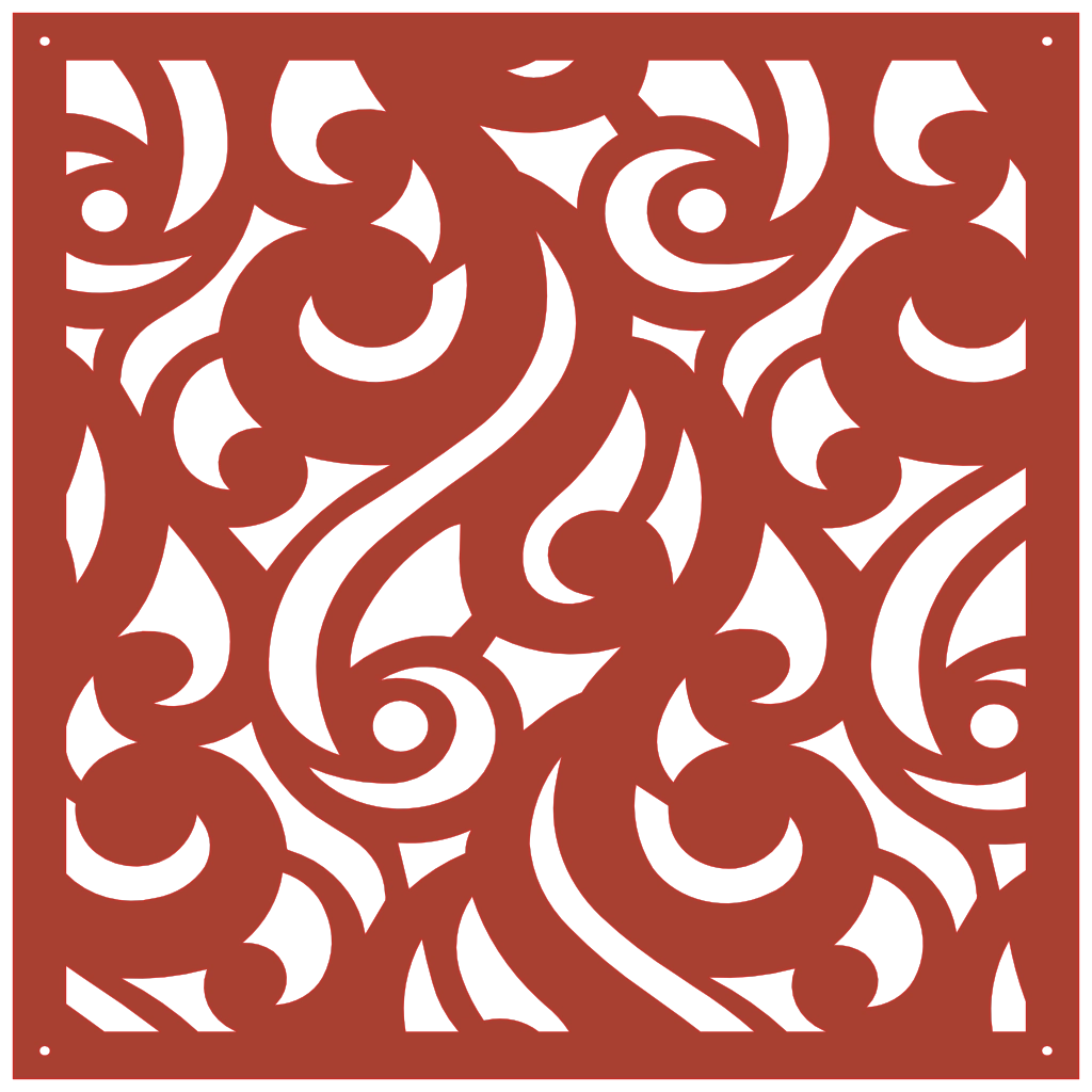 Panel ornamental geométrico para decoración interior