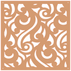 Panel ornamental geométrico para decoración interior