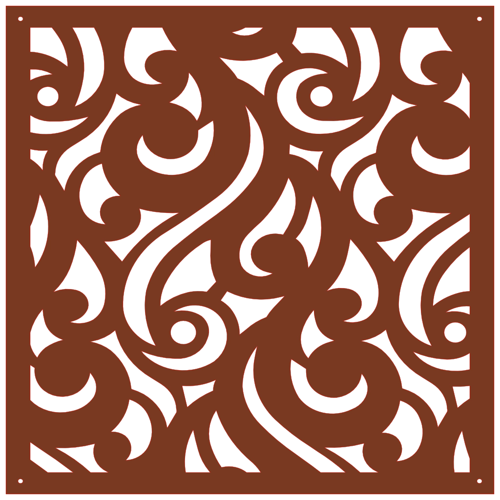 Panel ornamental geométrico para decoración interior