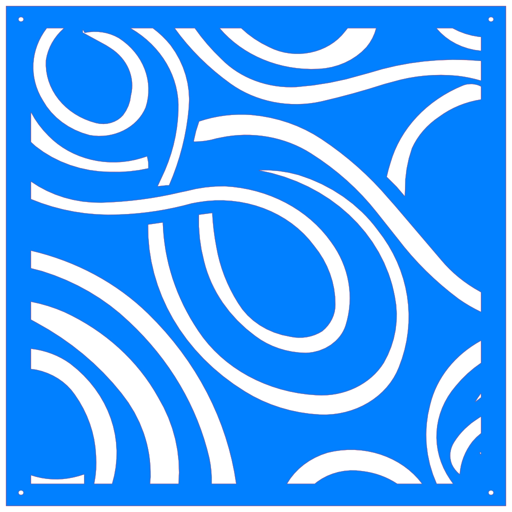 Panel ornamental geométrico para decoración interior