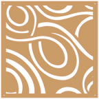 Panel ornamental geométrico para decoración interior