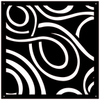 Panel ornamental geométrico para decoración interior