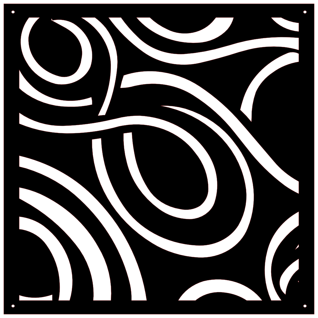 Panel ornamental geométrico para decoración interior