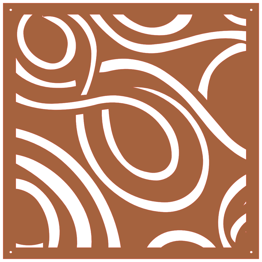 Panel ornamental geométrico para decoración interior