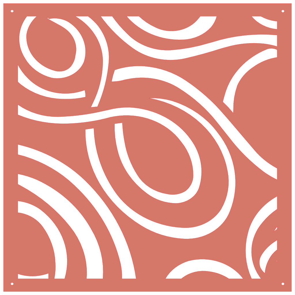 Panel ornamental geométrico para decoración interior