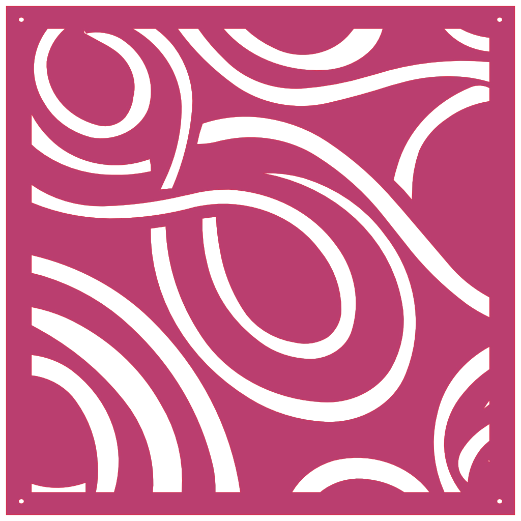 Panel ornamental geométrico para decoración interior