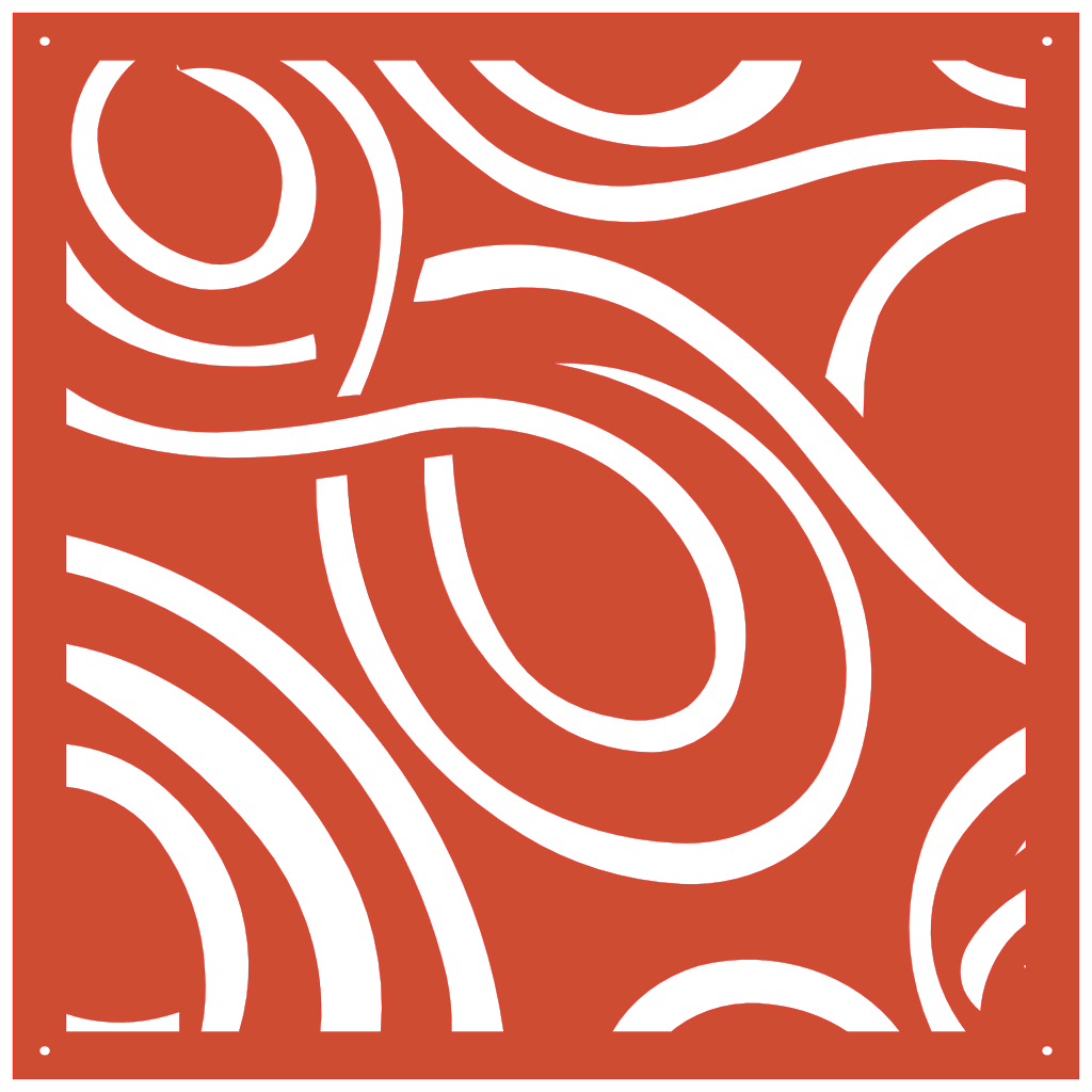 Panel ornamental geométrico para decoración interior