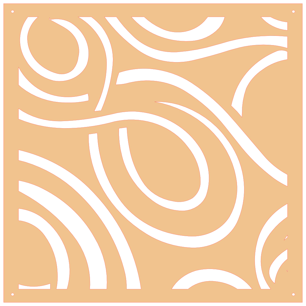 Panel ornamental geométrico para decoración interior