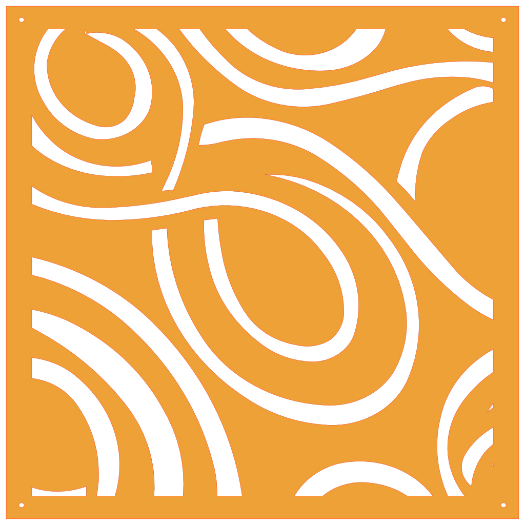 Panel ornamental geométrico para decoración interior