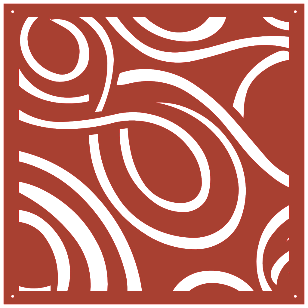 Panel ornamental geométrico para decoración interior