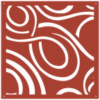 Panel ornamental geométrico para decoración interior