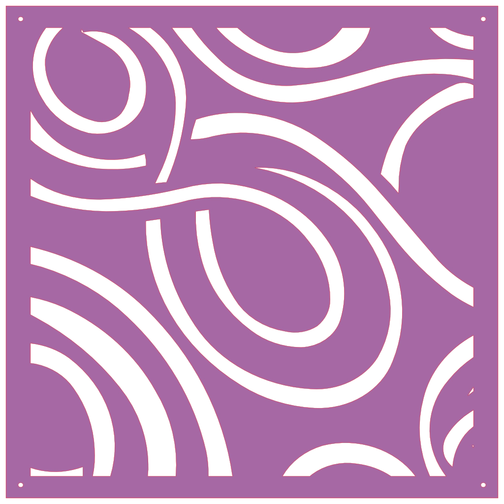 Panel ornamental geométrico para decoración interior