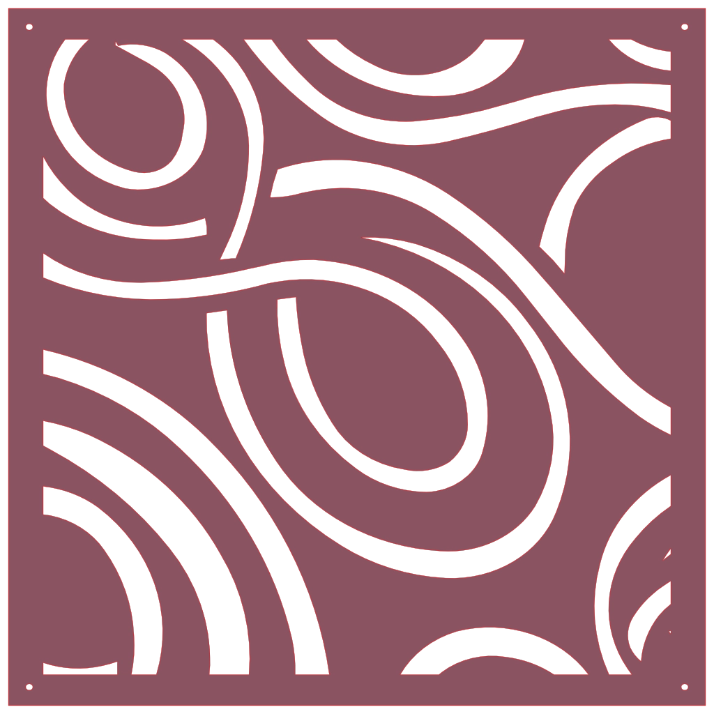 Panel ornamental geométrico para decoración interior